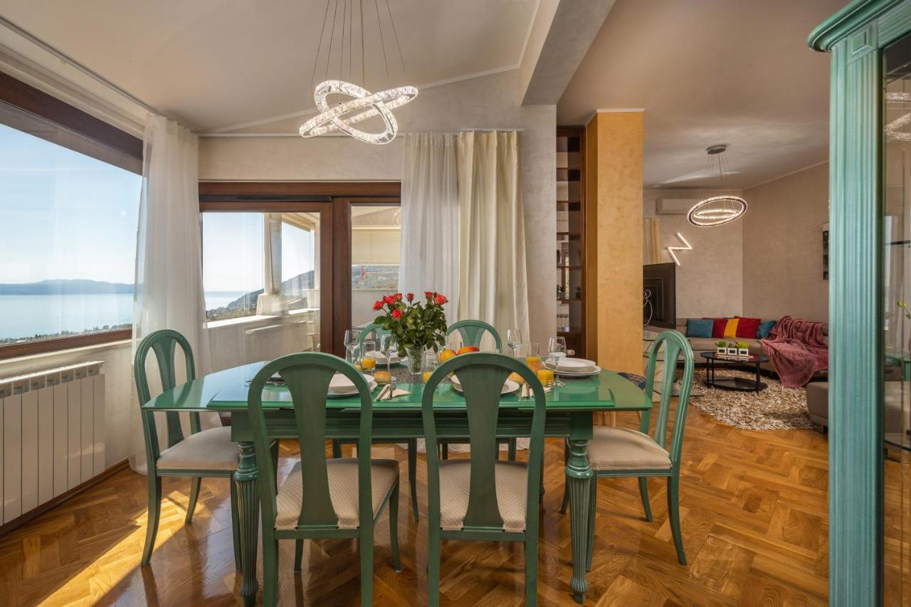 Villa Adriatic, Apartment Enio With Swimming Pool, Panoramic Sew View, Free Parking Ičići Esterno foto